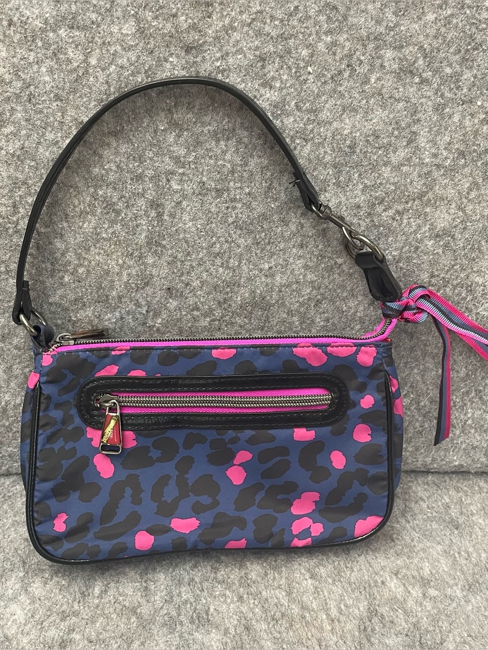 Teen Vogue Y2K Leopard Print Mini Shoulder Bag Pink Mall Goth Retro McBling